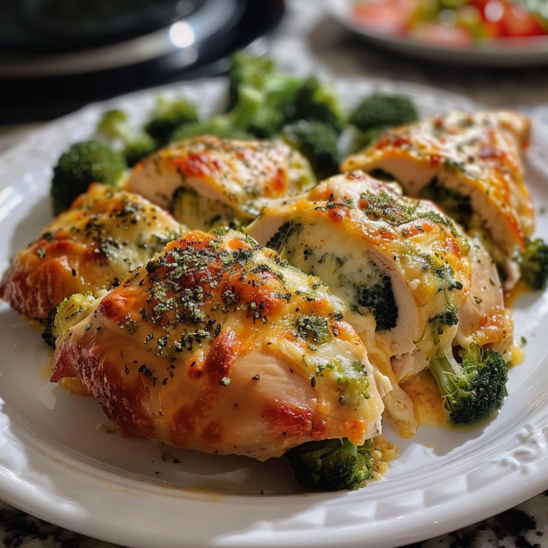 Broccoli and Cheese Stuffed Chicken Perfection