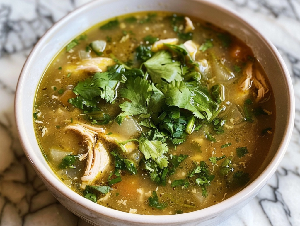 Salsa Verde Chicken Soup: A Zesty and Comforting Delight
