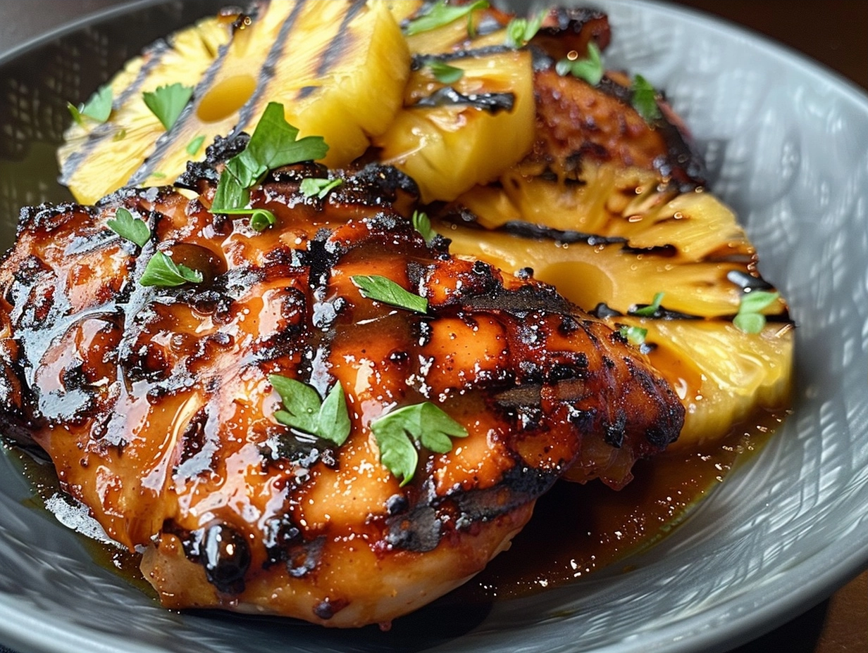 Hawaiian Grilled Chicken and Pineapple Recipe