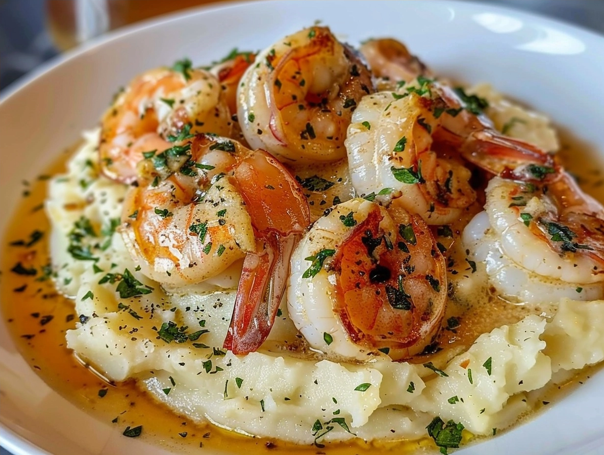Creamy Garlic Butter Shrimp With Mashed Potatoes 5 image 1782924054401