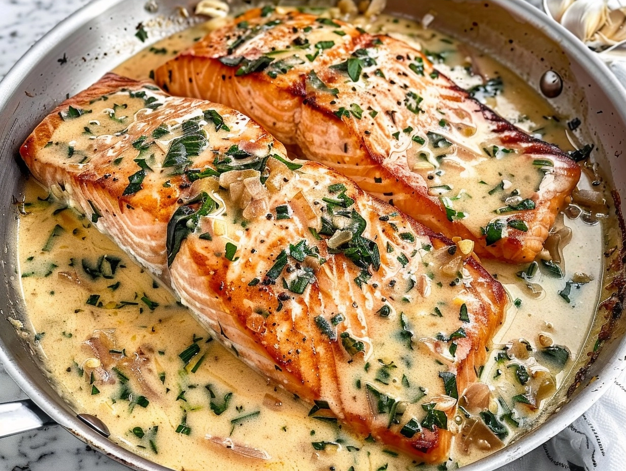 Creamy Garlic Butter Tuscan Salmon 6 image 1782924393801