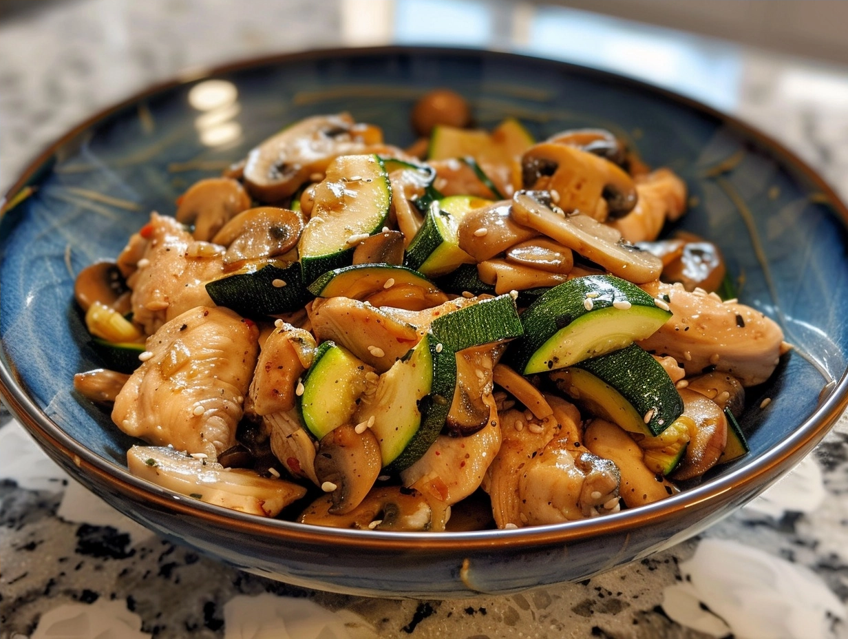 Zucchini Mushroom Chicken Stir Fry Recipe 6 image 1783001546007