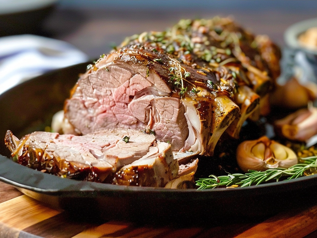 15-Minute Prep Roasted Leg of Lamb with Garlic and Herbs 6 image 1783292368962