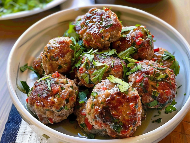 Healthy Mediterranean Lamb Meatballs Recipe