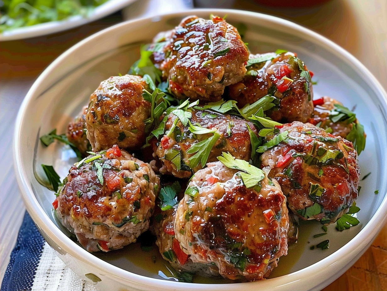 Healthy Mediterranean Lamb Meatballs Recipe