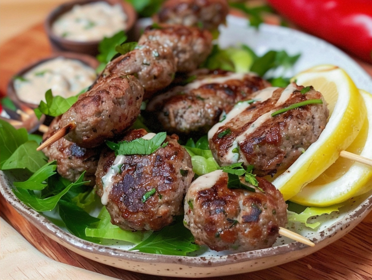 Air fryer lamb kofta for a quick and savory meal