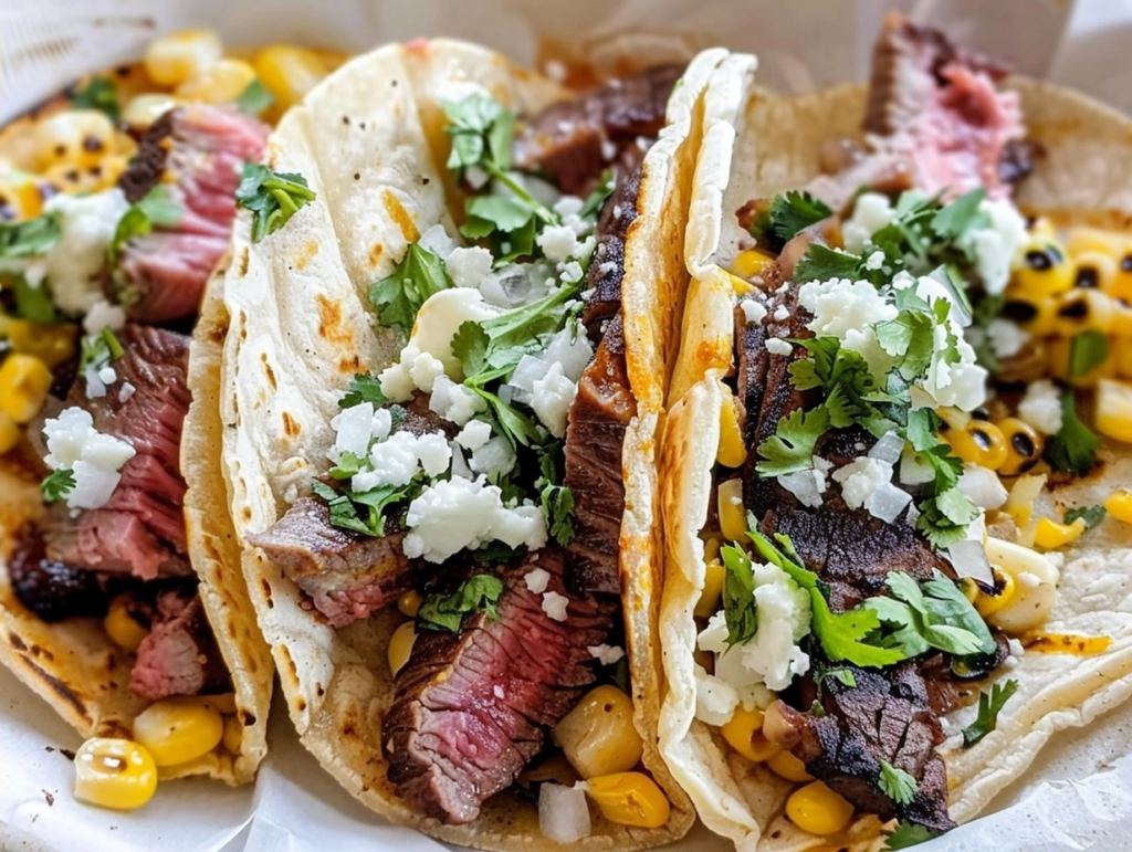 30-Minute Grilled Steak Elote Tacos for an Easy Dinner 6 Grilled Steak Elote Tacos Recipe for Dinner