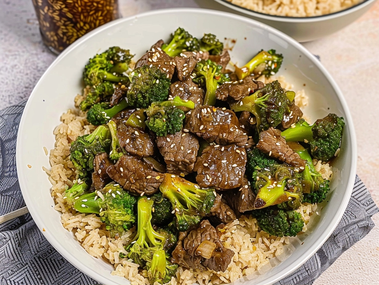 40-Minute Air Fryer Beef and Broccoli - Easy Quick Takeout Style 4 Air Fryer Beef and Broccoli: Easy Weeknight Dinner