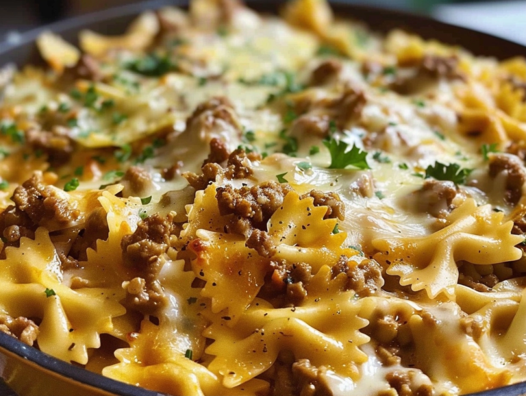 20-Minute Cajun Cream Cheese Alfredo Bowties with Spiced Ground Beef 8 Irresistible Cajun Cream Cheese Alfredo Bowties with Spiced Ground Beef