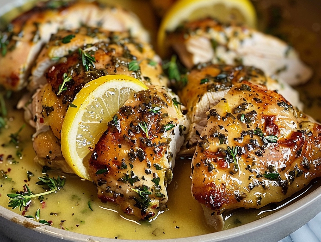 10-Minute Prep Slow Cooker Lemon Herb Chicken: Quick and Healthy Dinner 5 image 1783320743616