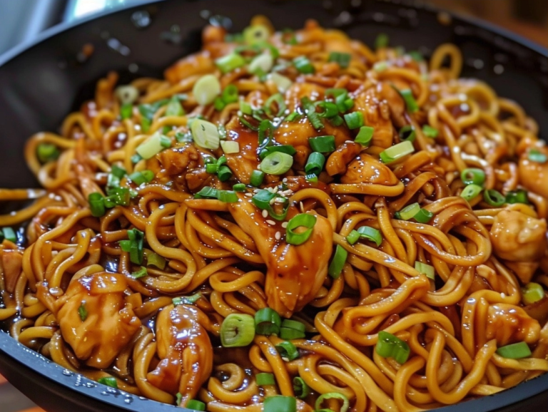 15-Minute Sticky Garlic Chicken Noodles for Quick Dinners 9 Sticky Garlic Chicken Noodles for Quick Dinners