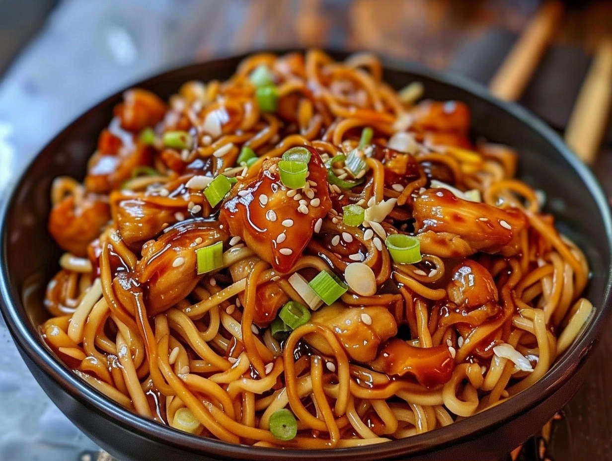 15-Minute Sticky Garlic Chicken Noodles for Quick Dinners 5 image 1783320885114