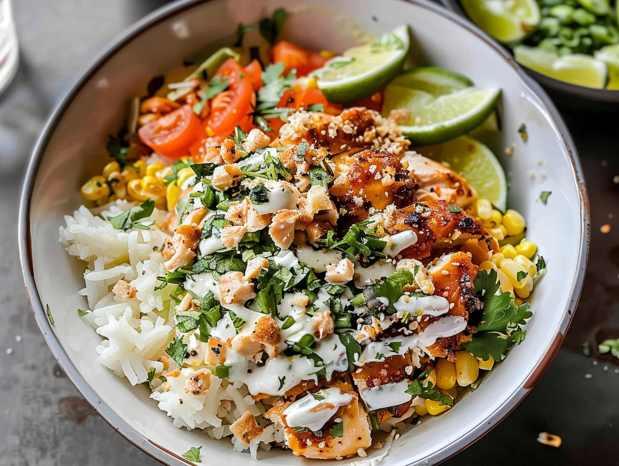 Street Corn Chicken Bowl Recipe