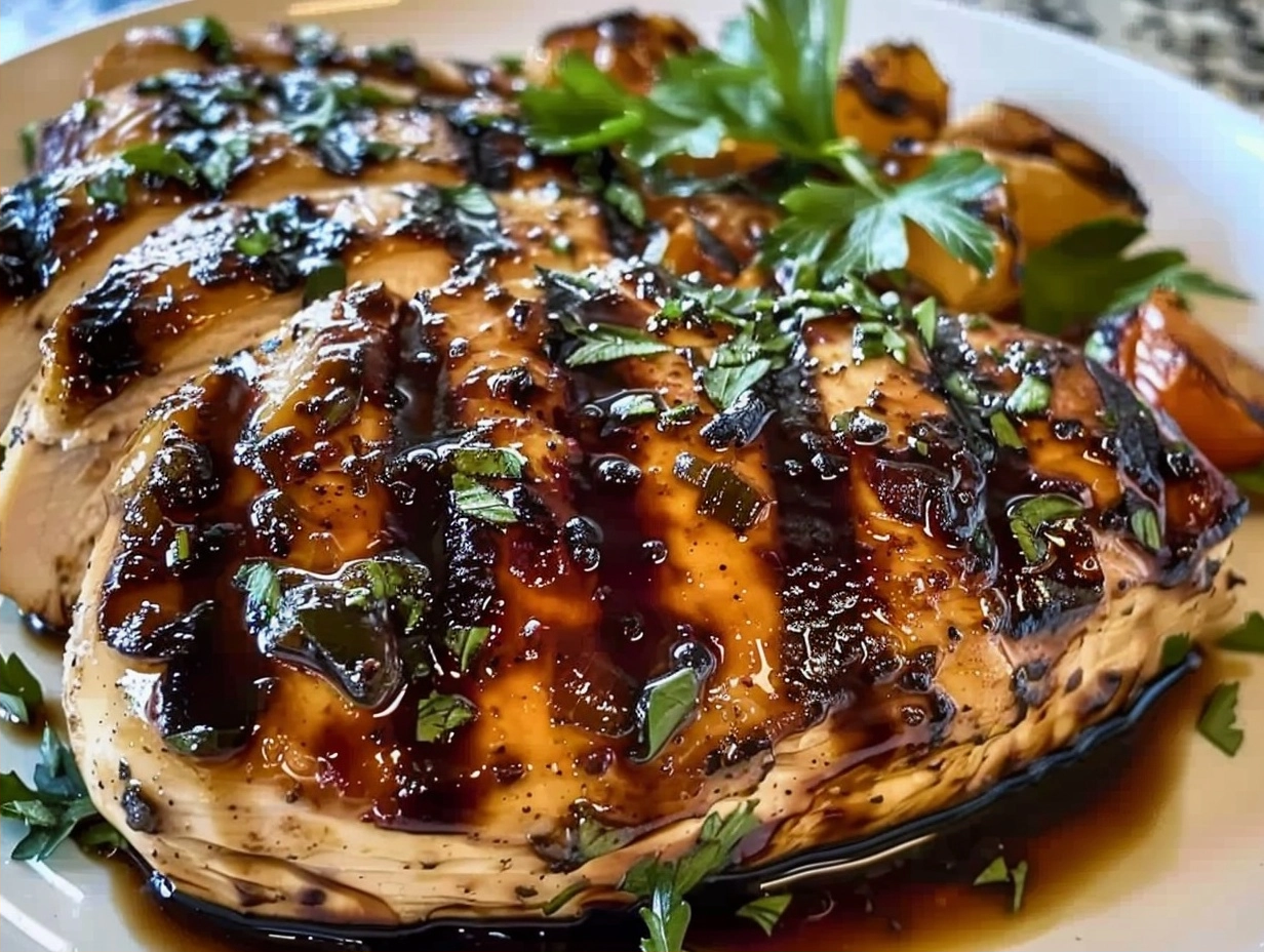 10-Minute Prep Balsamic Baked Chicken Breast (Juicy and Easy) 4 Juicy Balsamic Baked Chicken Breast Recipe