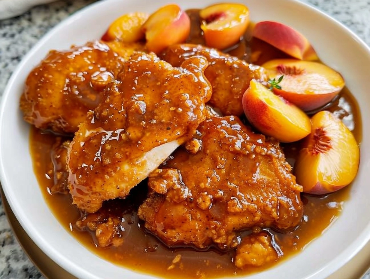Peach Recipe: Peach Chicken Stovetop Skillet Dinner