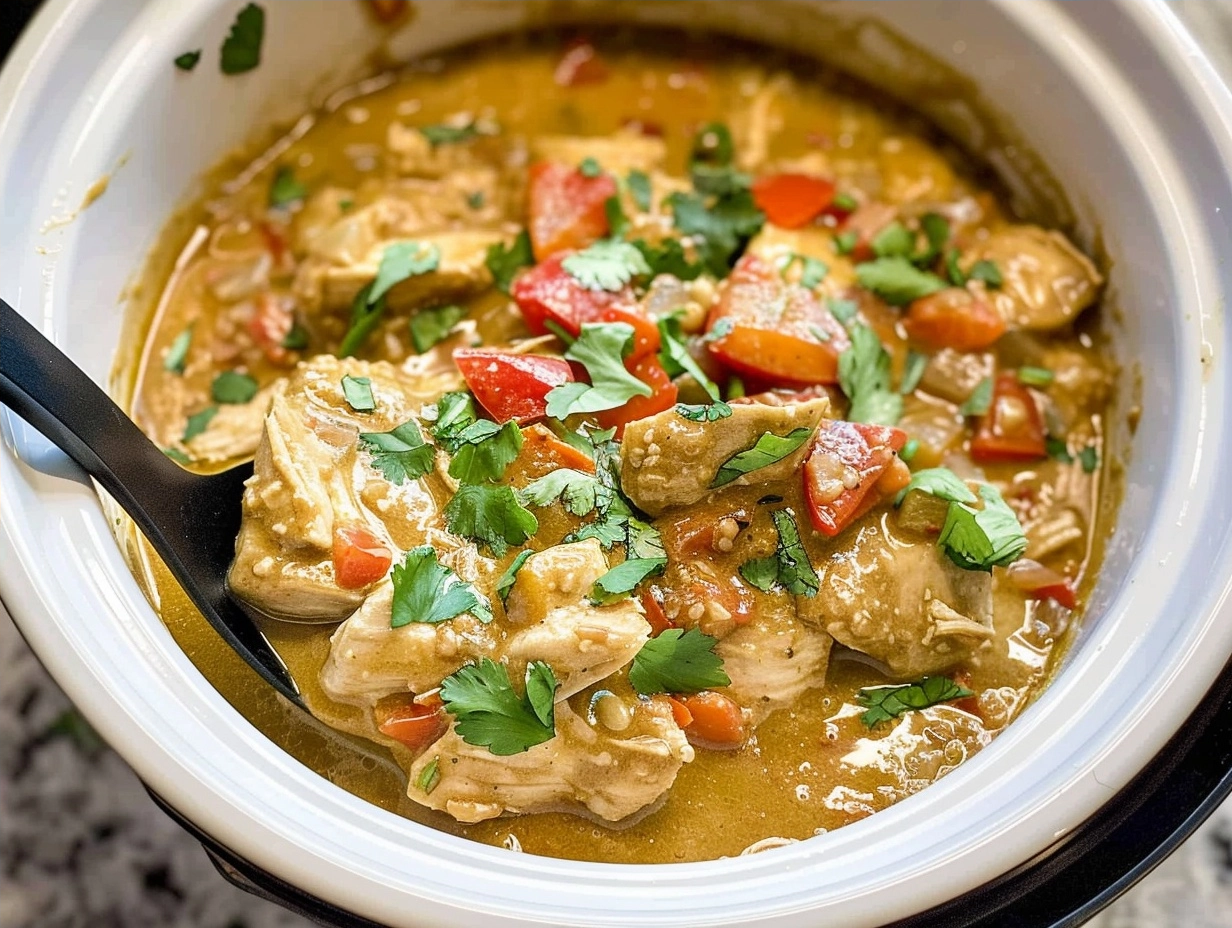 10-Minute Prep Crockpot Thai Peanut Chicken - Easy Way 4 Crockpot Thai Peanut Chicken for Busy Weeknights