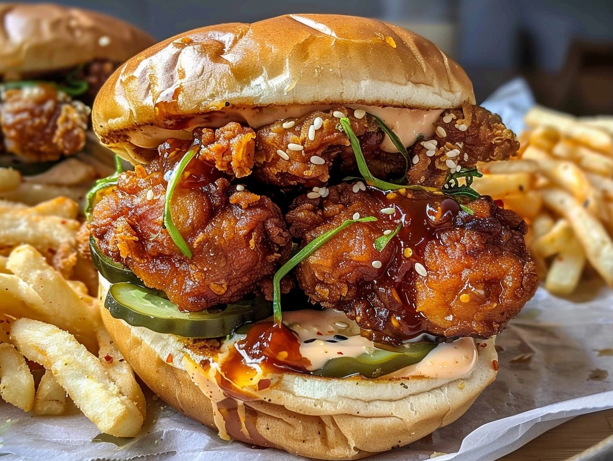 30-Minute Korean Fried Chicken Sandwiches - Crispy and Easy 6 image 1783358579712