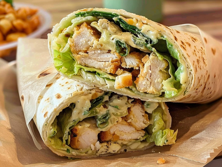 Chicken Caesar Wrap Recipe for Quick Lunches